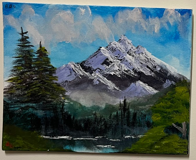 Painting: mountain landscape